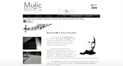 Desktop Screenshot of musicproyecta.com