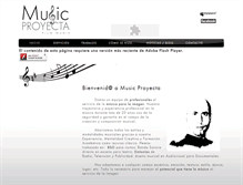 Tablet Screenshot of musicproyecta.com